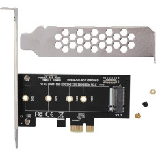 PCI-E į M.2 išplėtimo kortelės adapterio adapteris, PCIe x1 adapteris su sraigtiniu žemo profilio 3.0 Lane to NGFF M-Key SSD Nvme AHCI PCI-Express adapterio kortelė M2 NVME kietiesiems diskams