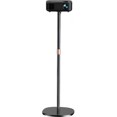 Beamer Ständer, Projector Stand Halterung mit 360°-Drehung für die Meisten Projektoren, Höhenverstellbar von 128 bis 164 cm, mit Robustem Standfuß für Heimkino, Spielzimmer und Büro