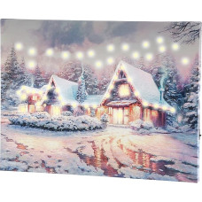 infactory Kalėdų nuotrauka: (LED žiemos paveikslas, žiemos paveikslas su apšvietimu, kalėdinis apšvietimas)