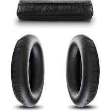 Pads Compatible with Sennheiser HD280 Ear Pads and Headband Pads Kit Replacement for HD 280 (PRO) HMD280 Ear Pads, Headphones, Cushion Padding Black (Ear Pads and Headband Set)