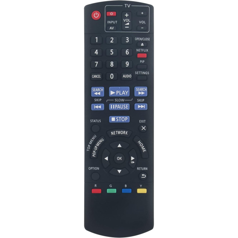 VINABTY Pakaitinis nuotolinio valdymo pultas PANASONIC Blu-ray diskų grotuvui DMP-BD871 DMP-BD87 DMP-BD77 N2QAYB000734