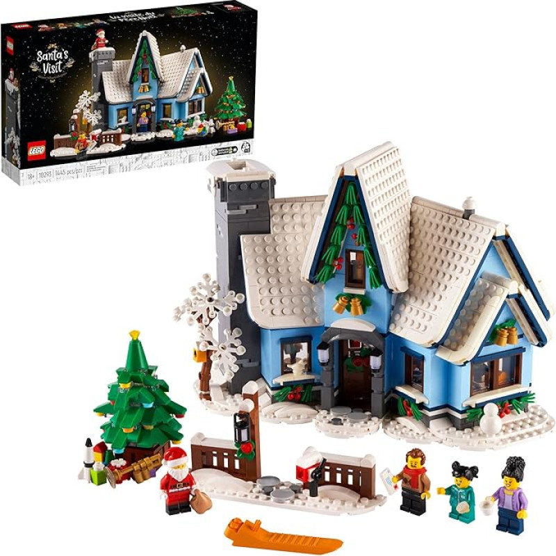 LEGO Creator 10293 Žiemos kaimas, kuriame apsilankė Kalėdų Senelis (1445 dalys)