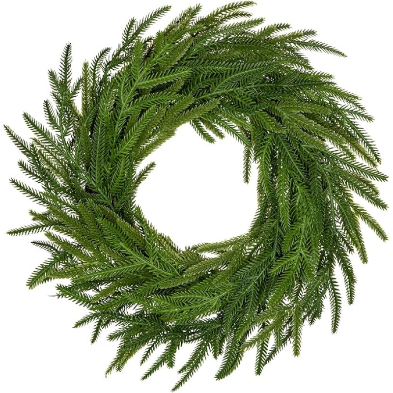 40 cm advento vainikas, dirbtinis Kalėdų vainikas, žalias durų papuošalas, durų vainikas, advento dekoracija, Kalėdų dekoracija, stalo vainikas, sieninis vainikas, skirtas kabinti, namuose, patalpoje