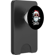 Weihnachtsmann mit Sonnenbrille Weihnachtszeit PopSockets PopWallet für MagSafe
