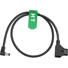 HangTon D-tap DC 5.5 2.5 mm dešiniojo kampo 12 voltų nuolatinės srovės tuščiavidurio lizdo maitinimo kabelis, skirtas DSLR įrenginiams V-Mount Anton Gold Mount to Blackmagic (1 m)