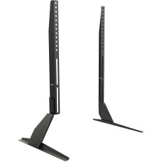 RICOO FS512 Reguliuojamo aukščio 40-65 colių televizoriaus stovas Pakreipiamas universalus žemas stovas VESA 800 x 400 Juodas iki 40 kg