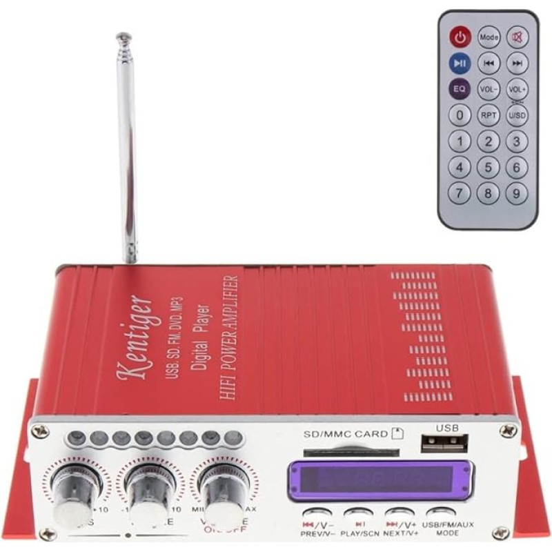 12 V Hi-Fi skaitmeninis stereofoninis garso stiprintuvas USB SD DVD FM garso stereofoninis radijas MP3 garsiakalbis automobilio 