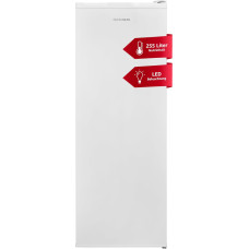TELEFUNKEN Fridge without Freezer 255 Litres | Standing Fridge Large | Full Room Fridge Freestanding with Vegetable Compartment | LED Lighting | Door Hinge Changeable | KTFK265EW2 White