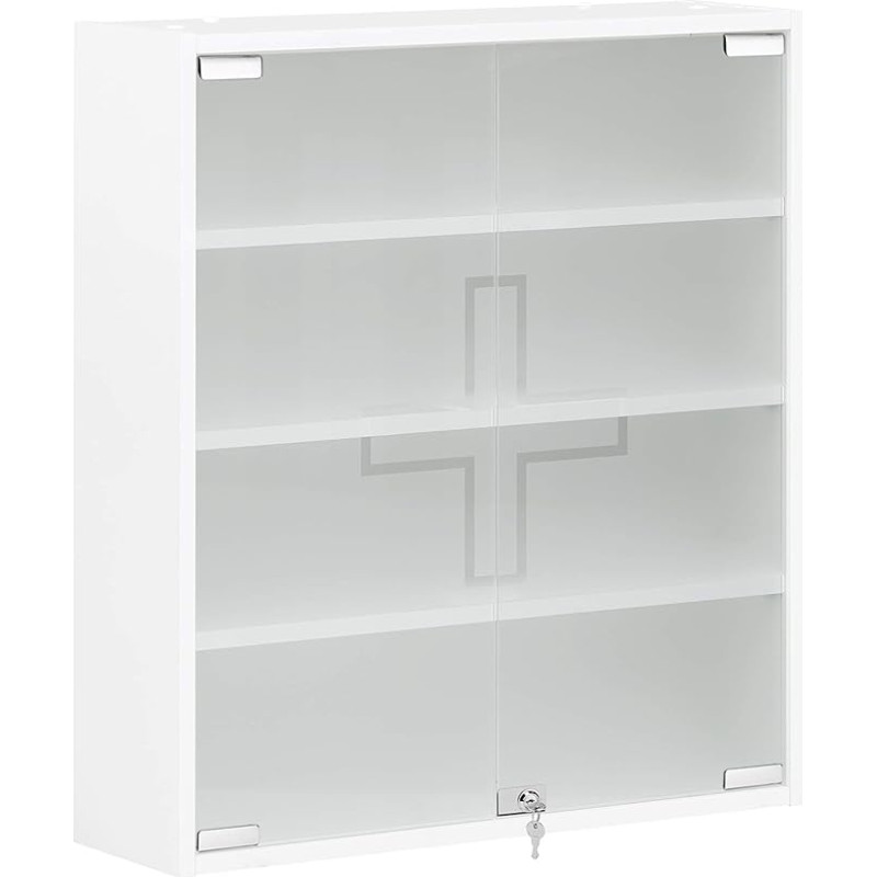 Schildmeyer Bjarne 158506 Medicine Cabinet Matt White 64.2 x 19.6 x 71.4 cm