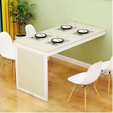Wandklapptisch, platzsparend, umwandelbare Werkbank, multifunktionaler Klapptisch, Wäscheklapptisch, Esstisch, schwebender Schreibtisch, Computertisch für Büro, Schlafzimmer, Küche (Farbe: W