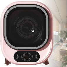 450w Small Portable Condensation Dryer, Compact Mini Spin Dryer, Wall Mountable 0.8 kg Capacity, for Homes and Dormitories, Pink