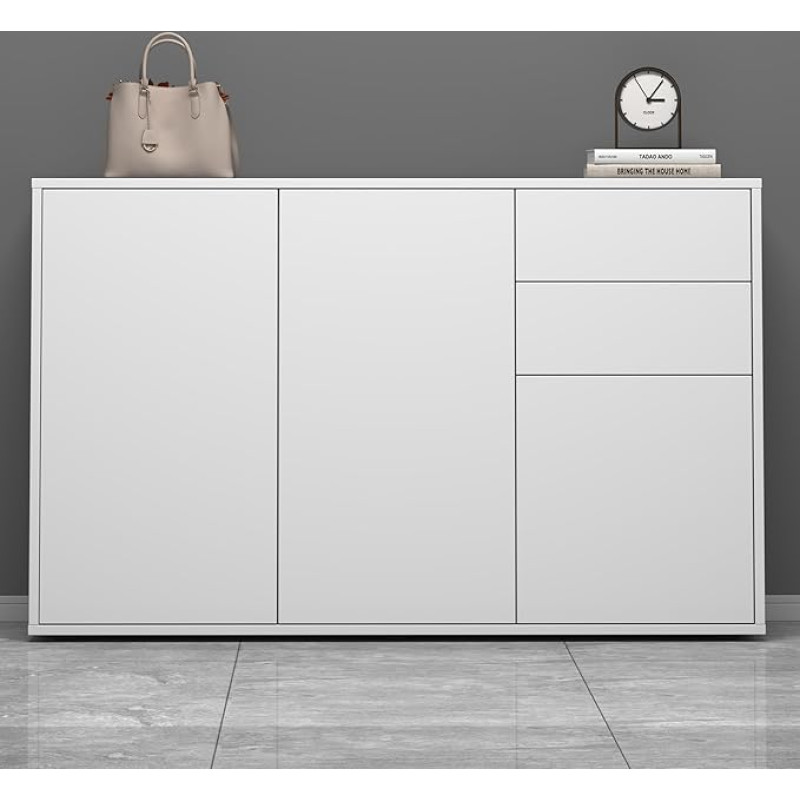 doporro Sideboard Komoda su stalčiais Sandėliavimo spintelė Medinės grindys Jūsų gyvenamajam plotui Daug vietos saugojimui Spintelė 05
