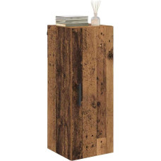 vidaXL Wall Cabinet Reclaimed Wood 34.5 x 34 x 90 cm Wood Composite Living Room Storage Rectangular Wall Cabinet Modern Organisation Space Saving Design Practical Decoration