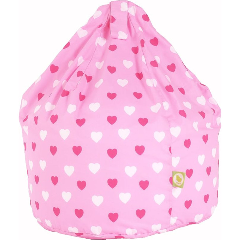 Baumwolle pink hearts Sitzsack groß/Erwachsene Größe