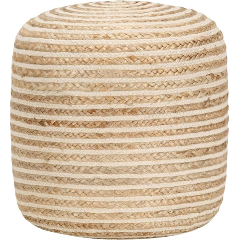 vidaXL Pouf Seat Pouf Seat Stool Footstool Footstool Ottoman Footstool Rankų darbo 40 x 45 cm Juta