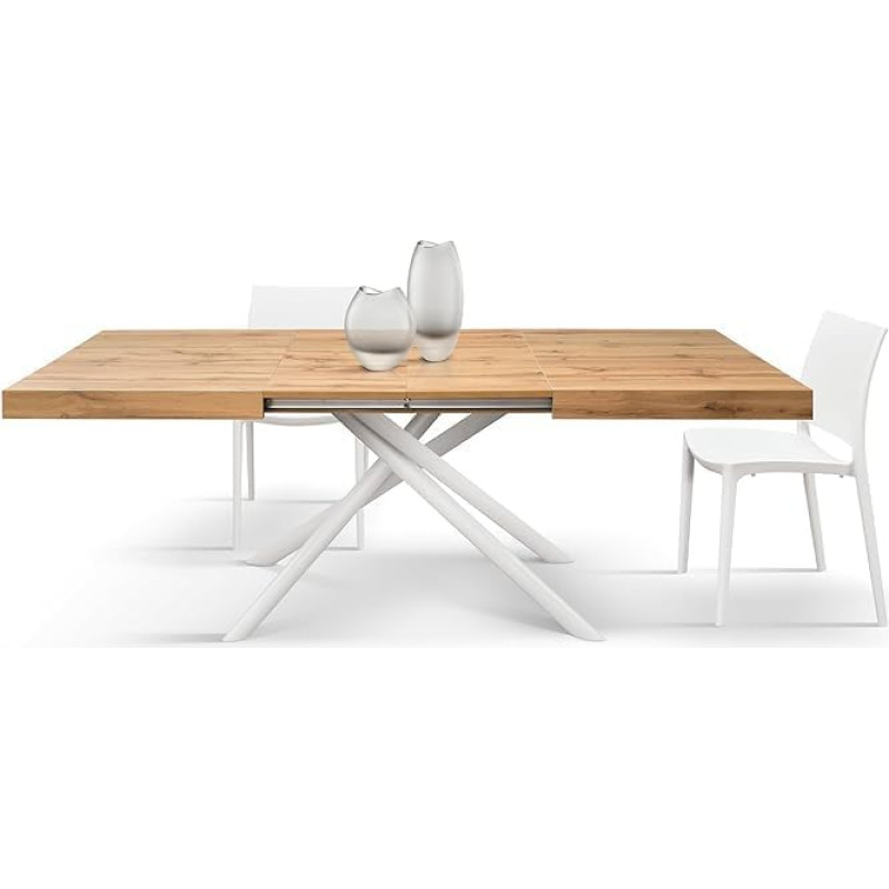 PAZZO DESIGN Tania id_2308 Išskleidžiamas stalas, kryžminės kojos, 