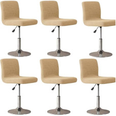 1/2/4/6er Set Barhocker Bezug mit Rückenlehne BarStuhlhussen Abnehmbar Waschbarer Drehbare bar Esszimmerstuhlbezüge für Café Bar Counter(#39,6PCS)