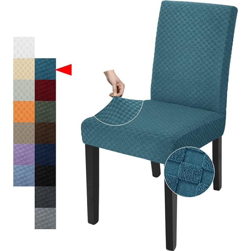 YEMYHOM Peacock Blue valgomojo kėdės užvalkalas