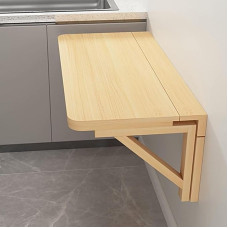 An der Wand montierter, klappbarer Frühstücksbartisch mit Halterungen, platzsparender Küchen-/Esstisch, schwebender Hängetisch für die Waschküche, L100 x B50 cm