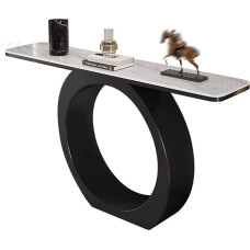 Generisch Moderner 150 cm Konsolentisch aus schwarzem Metall - Stilvoller Beistelltisch für den Eingangsbereich und Stauraum hinter dem Sofa - Zeitgemäße Flurmöbel für Wohnzimmer und Diele