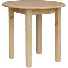 k koma Apvalus pušies valgomojo stalas Virtuvės stalas Valgomojo stalas Kietas restoranas Naujas dažytas pušies stalas (60 cm)