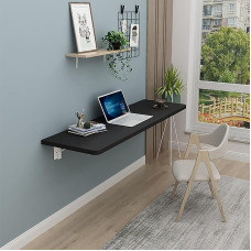 Klapptisch Platzsparender, wandmontierter Klappschreibtisch. Vielseitiger Klapptisch für kleine Räume, perfekt für das Homeoffice, Arbeitszimmer oder die Wohnung. Schwebendes Design für einf