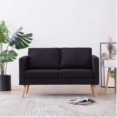 2 vietų sofa, Svetainės sofa, Svetainės baldai, Svetainės baldai, Jaunimo sofa, Svetainės baldai, Sofos ir sofos, Jaunimo, Audinys juodas