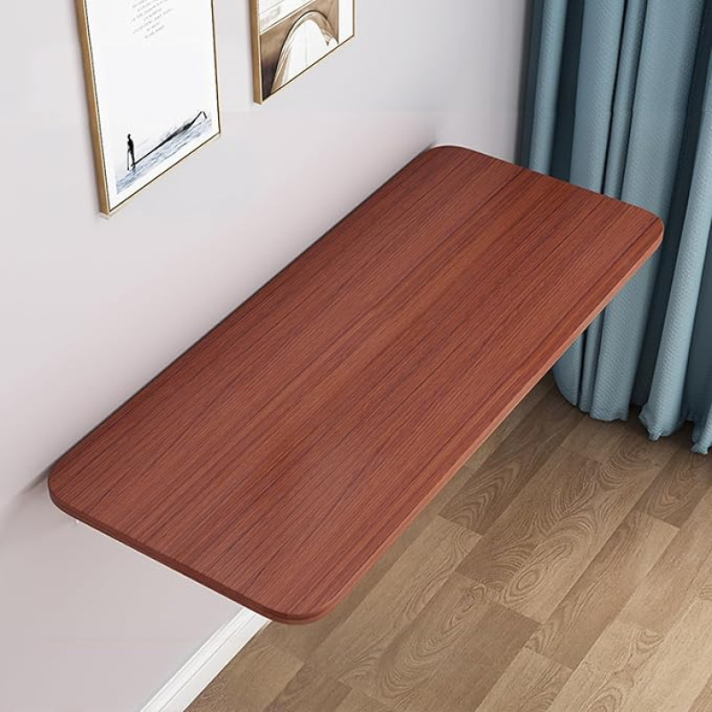 Klapptisch Klappbarer, wandmontierter Klapptisch, platzsparendes Teakholz-Design, perfekt für Esszimmer, Home-Office und kompakte Arbeitsbereiche, 70 x 30 cm große, multifunktionale Werkbank