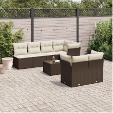 Garten Lounge Lounge möbel Lauko gartenlounge terassenmöbel außen10-tlg. Garten-Sofagarnitur mit Kissen Hellgrau Poly RattanGeeignet für Schlafzimmer