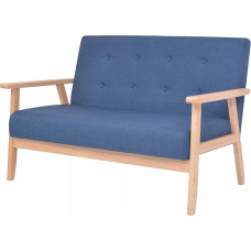 Dvivietė sofa Dvigulė sofa Sofa Lounge Sofa Relax Sofa Minkšta sofa Svečių sofa Loveseat Sofa gyvenamajam kambariui Miegamasis Svečių kambarys Audinys Mėlyna