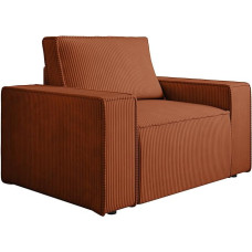 Vente-unique - Fotelis - Laidas - Terakota - Amelia