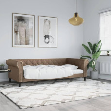 Wenjingqi-354225 Dirbtinės odos sofa lova Cappuccino 80 x 200 cm