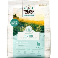 WILDES Land Sterilizuotas sausas kačių maistas 400g 1 vnt.