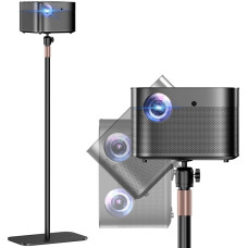 PUTORSEN Beamer Ständer Universal - Höhenverstellbarer Projektorständer, Tragkraft 5 kg, mit 360° Kugelkopf & 1/4