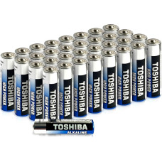 Toshiba AAA Alkaline Batteries (LR03, High Performance, Extra Long Life, High Quality, Bulk Pack)