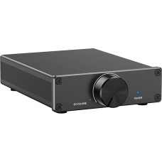 Mini stiprintuvas, 300 W x 2 stereofoninis HiFi stiprintuvas su TPA3255 stiprintuvo lustu ir keičiamais optiniais stiprintuvais, naujoviškas šilumos išsklaidymo dizainas, D klasės garso stiprintuvas su garsumo valdymu, su 32 V maitinimo šaltiniu
