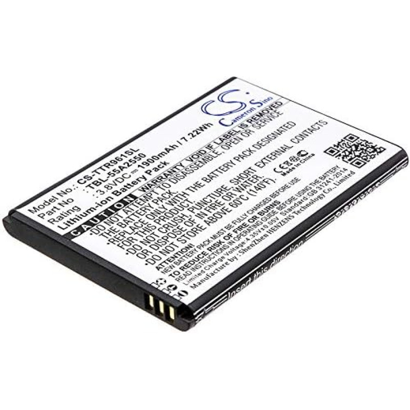 TCTK baterijos 1900 mAh, suderinamos su [TP-Link] M7350, M7350 Ver 2, TL-TR961, pakeičia TBL-55A2550 FBA