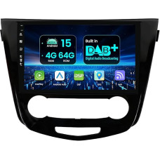 4G+64G Android 15 Autoradio Für Nissan X-Trail/X Trail/T32/Qashqai 2 J11 2013-2017 10 Zoll IPS Stereo mit GPS Navi Carplay Android Auto Touchscreen WiFi BT Bildschirm Multimedia Radio SWC