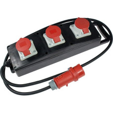 kaip - Schwabe Solid Guminė maitinimo juosta CEE 2 m H07RN-F 5G2.5-3 x CEE kištukiniai lizdai 400 V 16 A 5 kontaktų - Statybinis maitinimo paskirstymas - Elektros stoties naudojimas statybvietėje - Lauko naudojimas - Pagaminta Vokietijoje, 60558