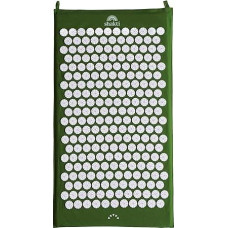 ShaktiMat [originalus nuo 2007 m.] Akupresūrinis kilimėlis nugaros, kaklo, pėdų atpalaidavimui, etiškas rankų darbo, GOTS sertifikuota ekologiška medvilnė, žalias