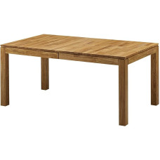 moebel-eins LISSABON valgomojo stalas / išskleidžiamas stalas Medinis stalas Medžio masyvo stalas Alyvuotas laukinis ąžuolas 140/180/220 x 90 cm
