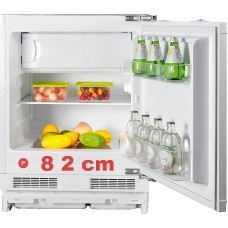 magictec MSR100BU Įmontuojamas šaldytuvas su šaldikliu, 59 cm pločio, 96L (84L/12L) | Mažas šerkšnas | Šaldytuvo ir šaldiklio derinys su keičiamais durų vyriais | Temperatūros reguliavimas | LED apšvietimas