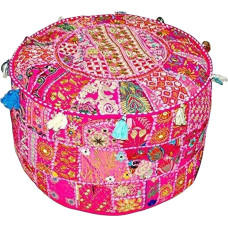 Osmanų Pouf padengti Dekoratyvinis Patchwork patogus Osmanų etninės medvilnės pagalvėlė Bean Bag dizaino grindų siuvinėtas Pouf padengti