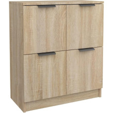 vidaXL Sideboard Chest of Drawers Sideboard Side Cabinet Multi-Purpose Cabinet Standing Cabinet Living Room Sonoma Oak 60 x 30 x 70 cm Wood Material