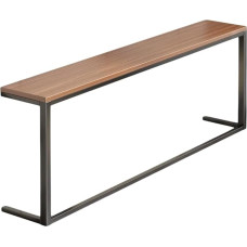 Moderne Konsolentische, Sofatisch Hinter Der Couch Mit Langer Schreibtischplatte, Rustikale Industrielle Konsolentischplatte Mit Metallfahne, Schmales Regal,180 * 15 * 80cm
