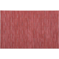 AMDXD 4er Set Tischsets Platzsets Retro Vintage Quadratisch, 70% Vinyl 30% Polyester Platzset Abwaschbar Europäischer Stil Gewebt Streifen Anti-Rutsch, Tischuntersetzer Natur Weinrot, 30x45CM