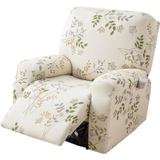 CRFATOP Lazyboy Slipcovers su porankiais, 4 dalys, neslystantys denio kėdės dangteliai denio kėdei su laikymo kišenėmis, svetainės baldų apsauga, 54 dalys