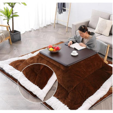 4 japoniškų šildomų stalų rinkinys, Kotatsu šildytuvas, Kotatsu futono antklodės audinys, 100 % poliesterio audinio medžiaga, gyvenamasis namas, kabantis šildytuvas po biuro stalu, kavos staliukas, kompiuterio stalo šildytuvas (dydis)
