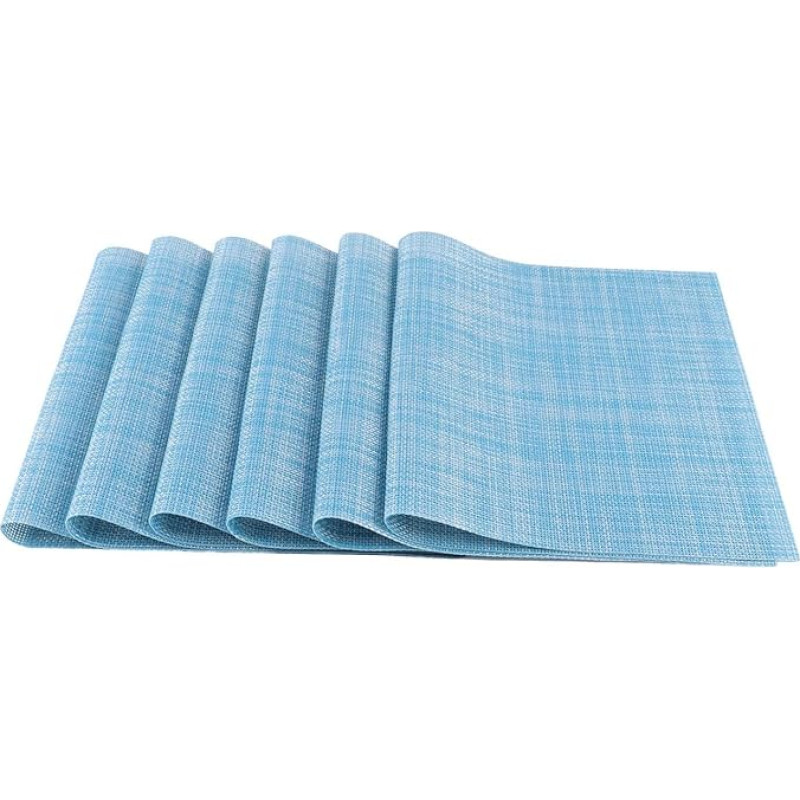 Cabilock 6stücke PVC Tischuntersetzer rutschfeste Und Hitzebeständige Platzsets Für Restaurant Hotel Und Zuhause Pflegeleicht Und Dekorativ