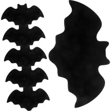 Garneck 6 Stück Teiliges Halloween Fledermaus Filz Tischset Platzsets Rutschfestes Partyzubehör für Esstisch und Dekoration
